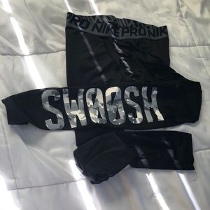 Nike pro black compression pants